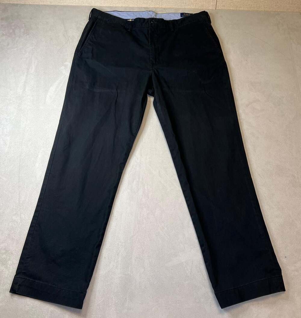 Polo Ralph Lauren Black Stretch Straight Fit Chino Pants 38x30